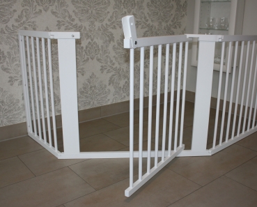 Schutzgitter Absperrgitter Türgitter Treppenschutzgitter V 253 cm weiß